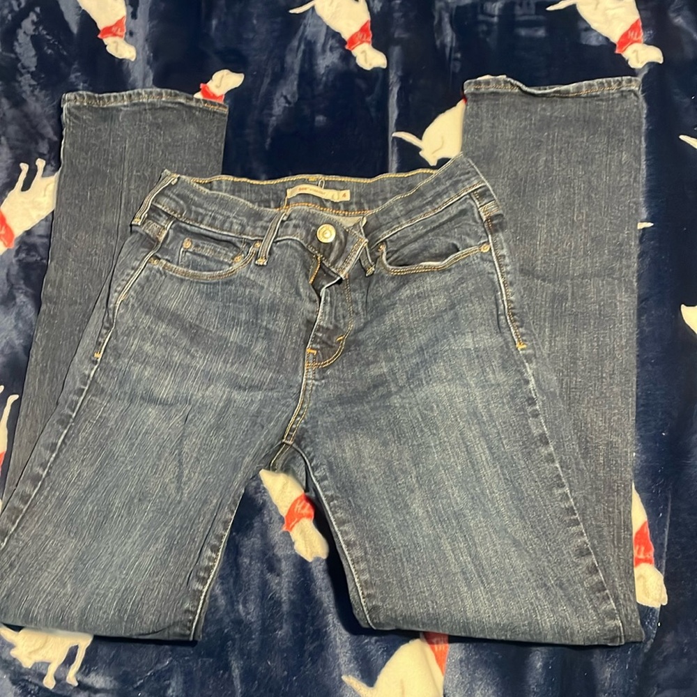Levi 505 straight leg jeans dark